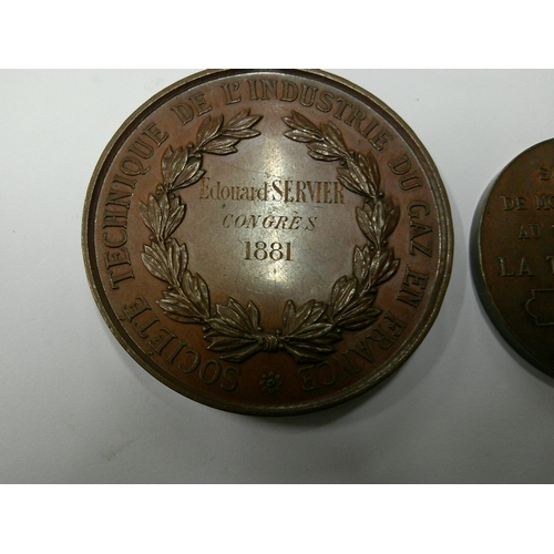 274 - Four antique and later French award medallions, to include 1878 Paris Exhibition, all in good condit... 