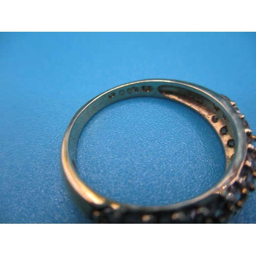 47 - A 9ct yellow gold half eternity ring, approx ring size ‘P’, approx weight 2.4g, in useable pre-owned... 