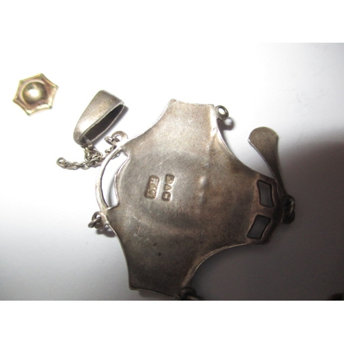 178 - A jewellery box with contents, to include  some silver items and a Victorian crown dated 1898, all i... 