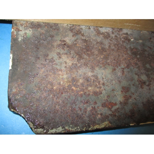 309 - A genuine British rail cast iron sign for a fire cock, marked Ashford verso, approx size 41x25cm