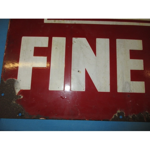 310 - A genuine vintage enamel advertising sign for Railway Tavern fine Ales, approx size 76x52, rust and ... 