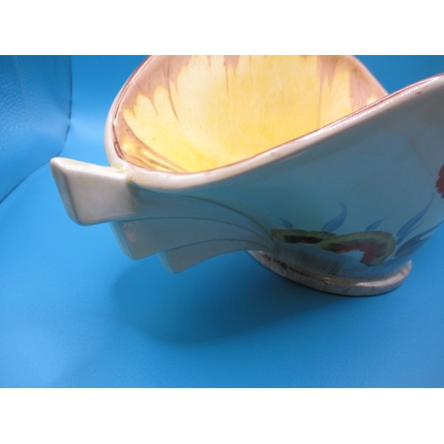 300 - A 1930s Clarice Cliff Daffodill shape 450 bowl in the Rhodanthe design, A clean unrestored example