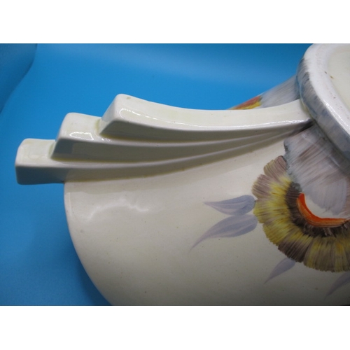 300 - A 1930s Clarice Cliff Daffodill shape 450 bowl in the Rhodanthe design, A clean unrestored example