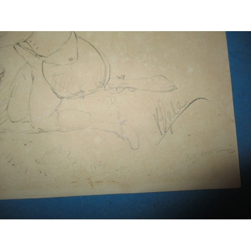 313 - Three original satirical drawings, dating from the 18th 19th sand early 20th century, one from the F... 