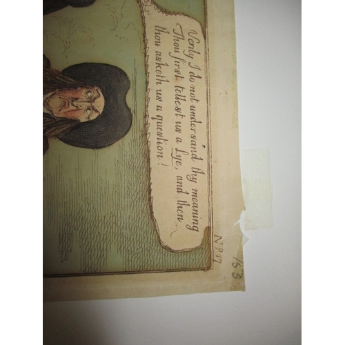 314 - ***George Murgatroyd Woodward, The Road to London or the Countryman and the Quakers, Hand Coloured E... 