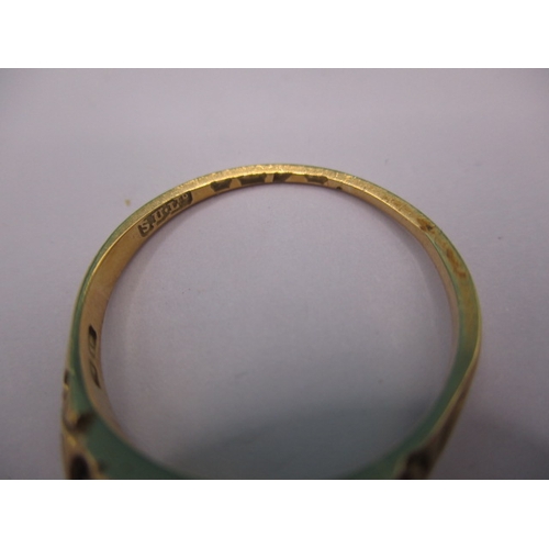 86 - Three vintage gold rings, two clearly marked 18ct the other worn, approx gross parcel weight 16.4g, ... 