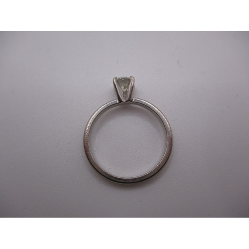 13 - An 18ct white gold diamond solitaire ring, approx ring size ’L’, approx weight 2.9g, in pre-owned co... 