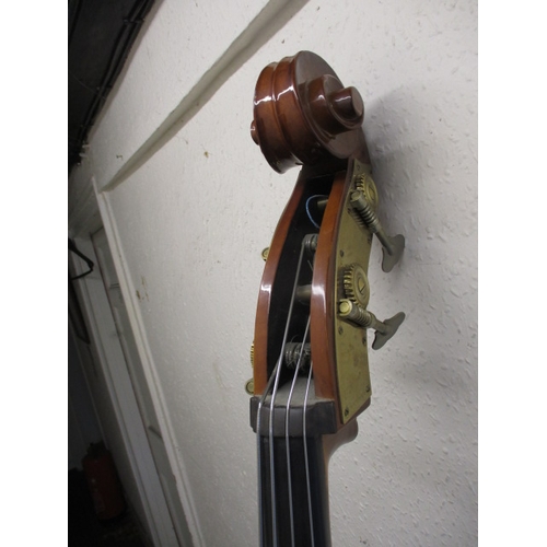 323 - A Stentor Student II ¾ double bass, in useable pre-owned condition with bow