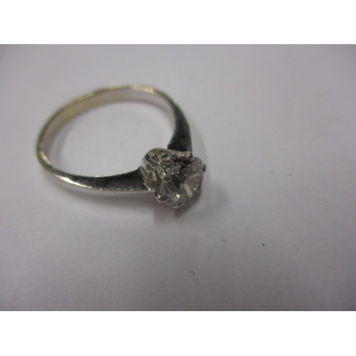 21 - An 18ct white gold diamond solitaire ring, the stone certificated as 1.02ct, approx ring size ‘N+’ a... 