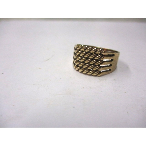 98 - A vintage gents 9ct yellow gold ring, approx ring size ‘R’, approx weight 5.4g in useable pre-owned ... 