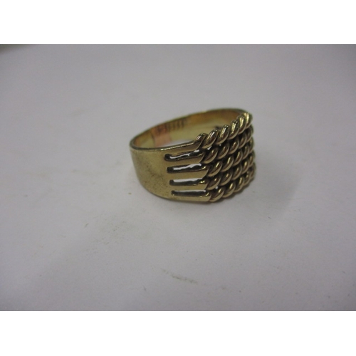 98 - A vintage gents 9ct yellow gold ring, approx ring size ‘R’, approx weight 5.4g in useable pre-owned ... 