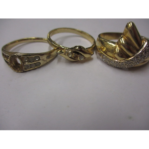 22 - An Indian yellow gold ring with white and purple beads, approx ring size ‘M’, approx weight 3.4g and... 