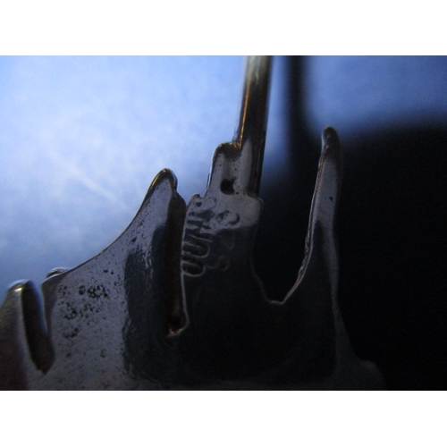 188 - A Juhls silver gallery of Norway designer necklace earring set, in original box with booklet