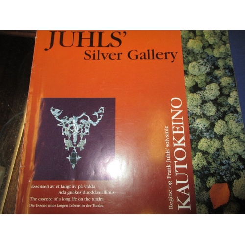 188 - A Juhls silver gallery of Norway designer necklace earring set, in original box with booklet
