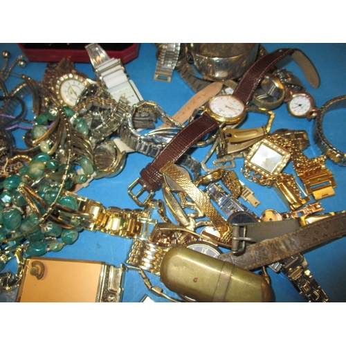 185 - A parcel of costume jewellery to include some silver items, some damages, all in used condition