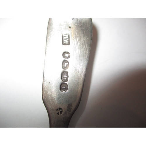 224 - Two antique sterling silver spoons, some denting to one, approx gross parcel weight 55.3g