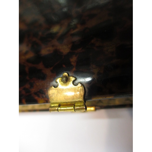 293 - A Victorian Church of England pocket common prayer book, having gold inlaid cover, missing catch cli... 