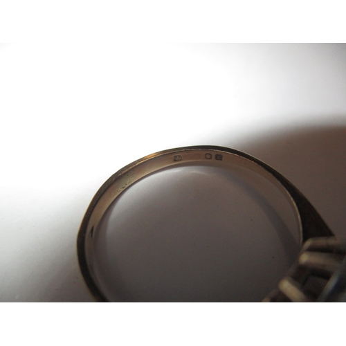 65 - A vintage gold dress ring, marks worn, approx ring size ‘K+’, approx weight 1.5g in useable pre-owne... 