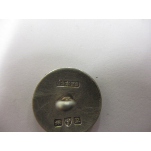 194 - A boxed set of 6 sterling silver buttons, Chester hallmarks, all in used condition