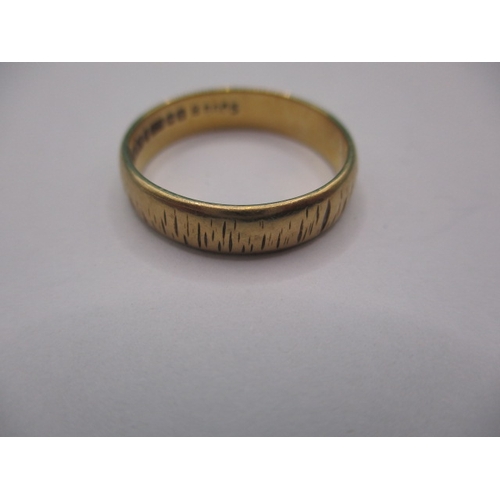66 - A vintage 9ct yellow gold wedding band, approx ring size ‘Q’, approx weight 3.5g, in useable pre-own... 