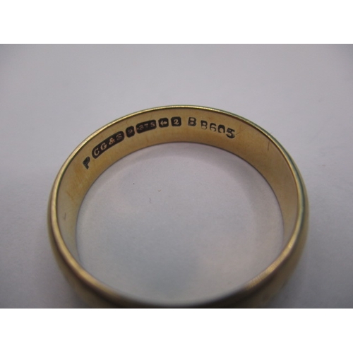 66 - A vintage 9ct yellow gold wedding band, approx ring size ‘Q’, approx weight 3.5g, in useable pre-own... 