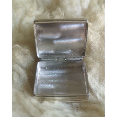 3 - Silver, 925 Marked, Pill Box with Picture of Gun Dog on the Lid