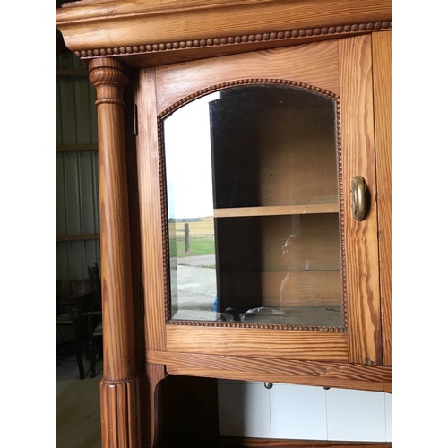 39 - Antique Pine Dresser.

This is a very nice solid dresser, it is pitch pine. It was originally varnis... 