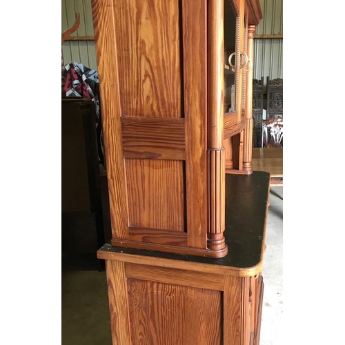 39 - Antique Pine Dresser.

This is a very nice solid dresser, it is pitch pine. It was originally varnis... 