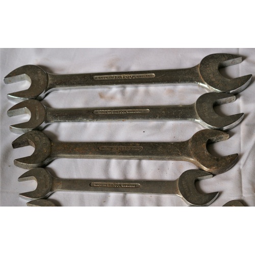 57 - Collection of 19 Spanners - Some Britool Quality Tools