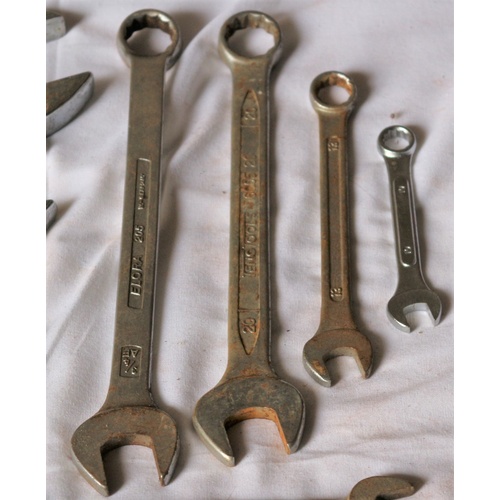 57 - Collection of 19 Spanners - Some Britool Quality Tools