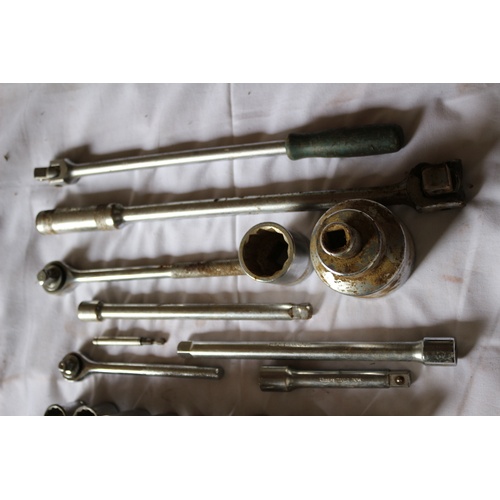 58 - Large Collection of Quality Sockets and Socket Set Handles.