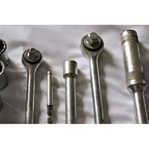 58 - Large Collection of Quality Sockets and Socket Set Handles.