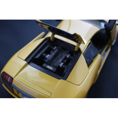 67 - 1:18 Die Cast Scale Model by Maisto of the Iconic Lamborghini Murchielago in Yellow.