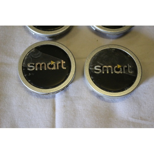 88 - Set of 4 Smart Car Wheel Cap Centres, Believed to be Genuine