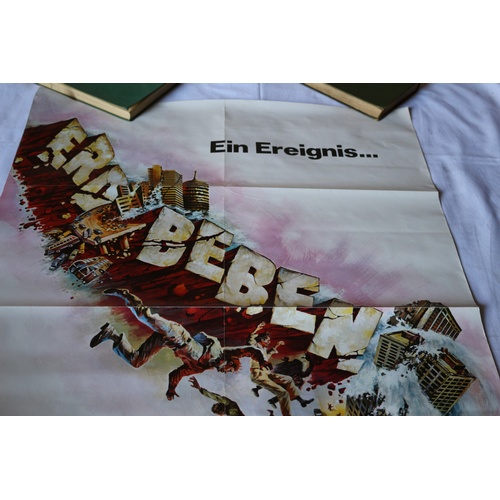 125 - Rare German Movie Poster - Earthquake - 1974