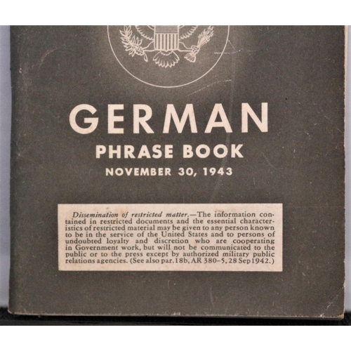 2 - WW11 Restricted German Phrase Book - November 30, 1943