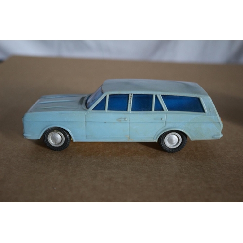 20 - Telsalda Vintage Plastic Car from Hong Kong with Friction Wheels to Front