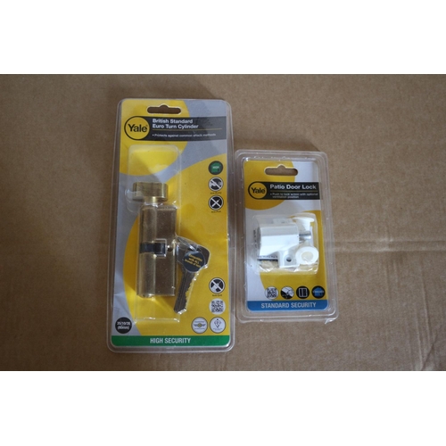 22 - 2 x Sealed New Safety Locks - Turn Cylinder and Patio Locks