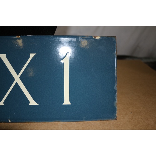 98 - Vintage Enamel Sign - Box 1