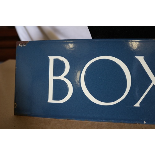 98 - Vintage Enamel Sign - Box 1