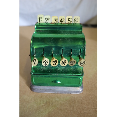 107 - Vintage Boxed Tin Cash Register