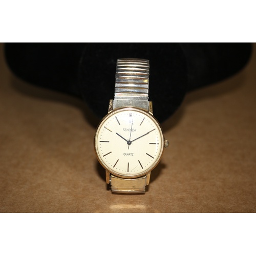 125 - Vintage Slimline Sekonda Watch with Expandable Metal Strap