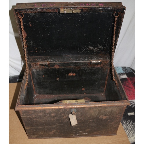 129 - Medium Sized Heavy Metal Box