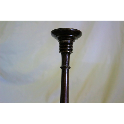 132 - Georgian Judges Wig Stand in Mahogany - Highly Decorated