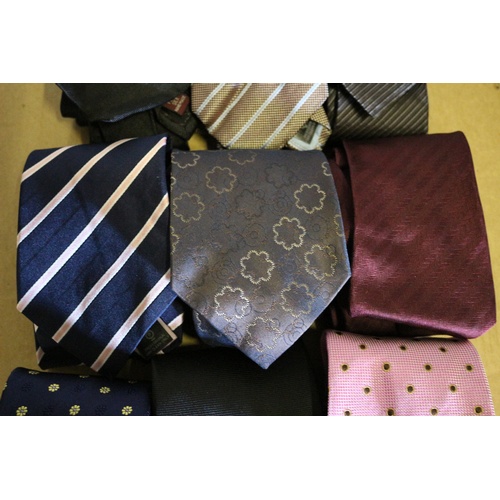 143 - Collection of Like New and New 9 Quality Ties from Well Known Outlets