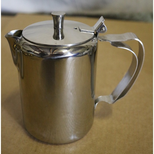 198 - New Irene Series Stainless Steel Tea / Coffee Set - Teapot, Hot Water Pot, Sugar Bowl, Milk Jug Plus... 