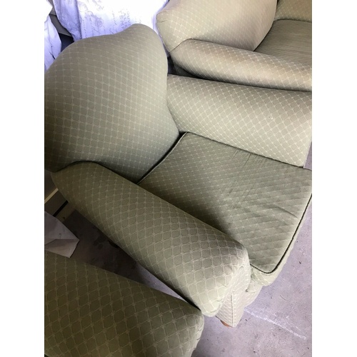 244 - Edwardian Drop End Sofa and Matching Twin Chairs Suite

Edwardian Drop End Sofa Suite. Pale Green in... 