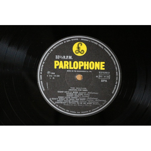 242 - Beatles For Sale Rare Portuguese Yellow & Black Label