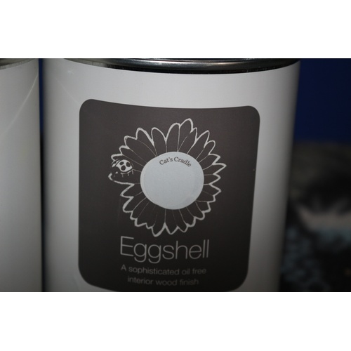 7 - 2 x Brand New Full Tins of Eco Eggshell Paint