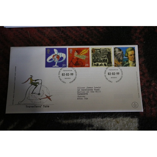 68 - Royal Mail Boxed Millennium Collection 12 First Day Covers with Plastic Covers - 1999